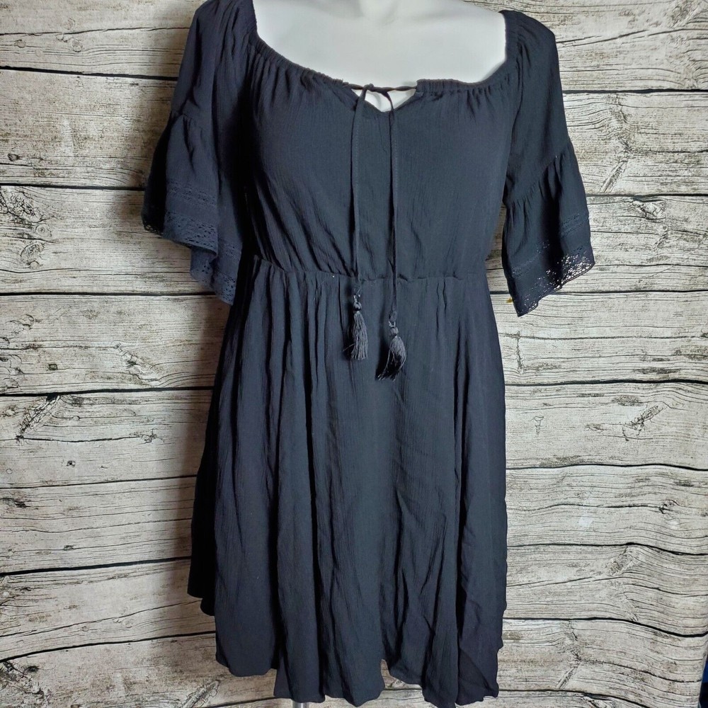 Torrid Black Casual Dress Size 0 (Large)